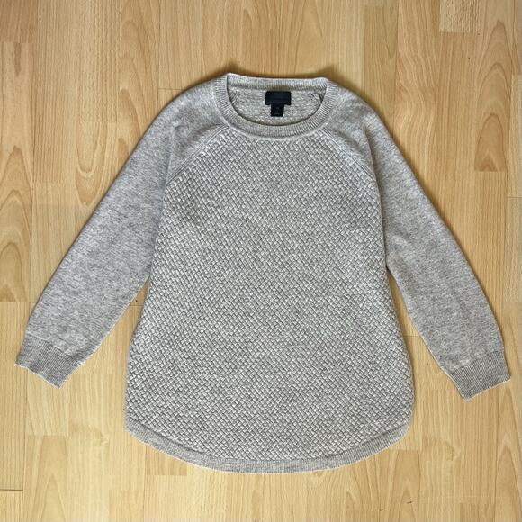 J.CREW Tops - J.CREW 100% Italian Cashmere Crew Neck 3/4 Sleeve Sweater Women Size XS